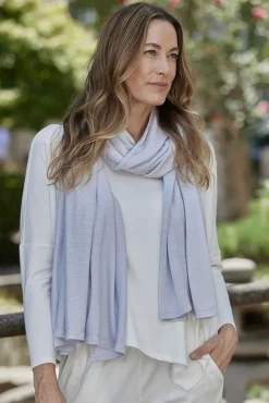 Bamboo & Recycled Cashmere Wool Travel Wrap - Heather