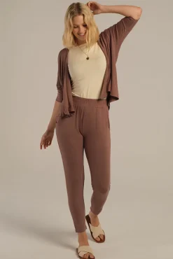 Bamboo Drape Cardi - Mousse