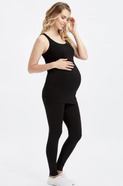 Bamboo Maternity Slip - Black