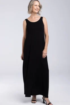 Bamboo Maxi Dress - Black
