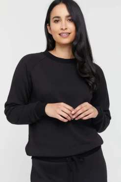 Bamboo Raglan Top - Black