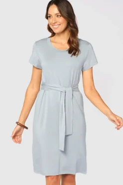Bamboo T-Shirt Dress - Blue Haze
