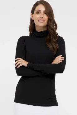 Bamboo Turtle Neck - Black
