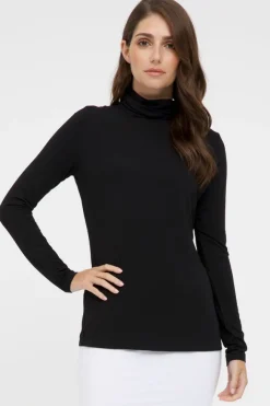 Bamboo Turtle Neck - Black