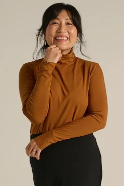 Bamboo Turtle Neck - Ginger