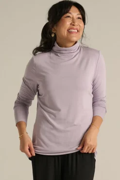 Bamboo Turtle Neck - Lavender