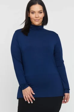 Bamboo Turtle Neck - Navy