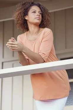Carter Tunic Top - Apricot