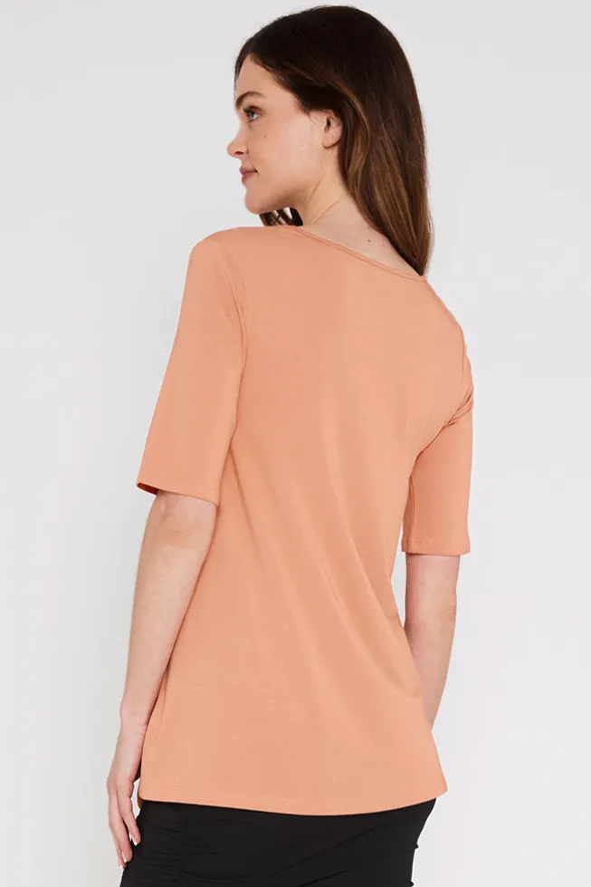 Carter Tunic Top - Apricot