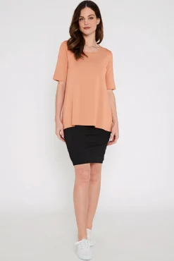 Carter Tunic Top - Apricot