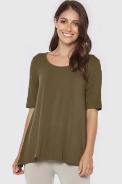 Carter Tunic Top - Dark Olive
