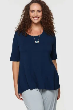 Carter Tunic Top - Navy