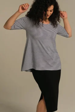 Carter Tunic Top - Thin Stripe
