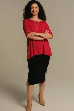 Carter Tunic Top - True Red