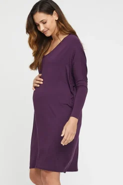 Catherine Maternity Dress - Plum