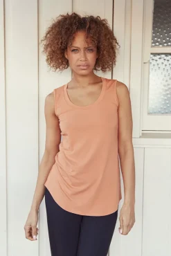 Classic Scoop Singlet - Apricot