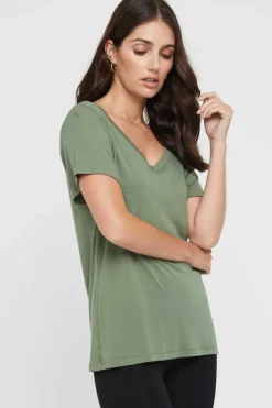 Classic V Neck - Gum Leaf