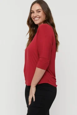 Dolman Sleeve Top - True Red