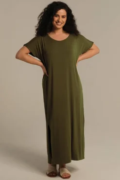 Elsie Dress - Dark Olive