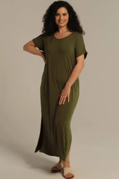 Elsie Dress - Dark Olive