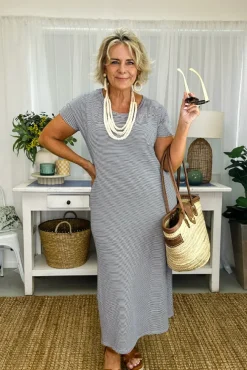 Elsie Dress - Thin Stripe