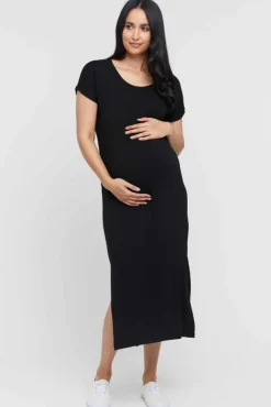 Elsie Maternity Dress - Black