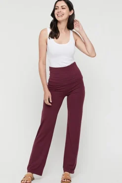 Essential Bamboo Pants - Burgundy