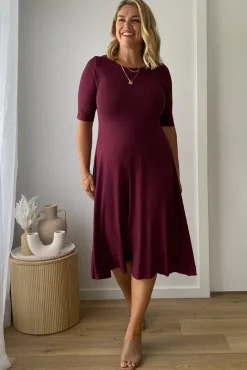 Harmony Dress - Burgundy