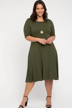 Harmony Dress - Dark Olive