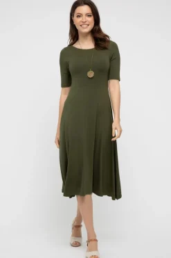 Harmony Dress - Dark Olive