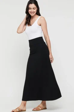 Lana Long Skirt - Black