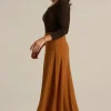 Lana Long Skirt - Ginger