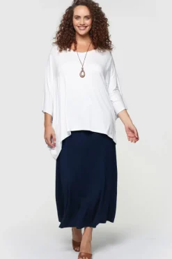 Lana Long Skirt - Navy