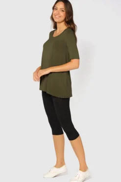 3/4 Leggings - Black
