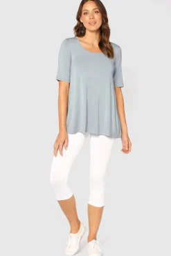 3/4 Leggings - White