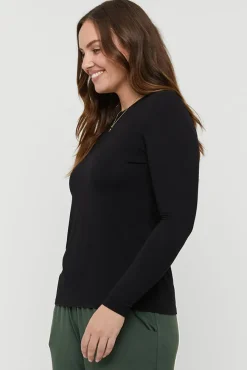 Long Sleeve Crew Neck - Black