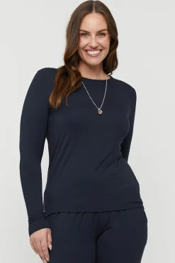 Long Sleeve Crew Neck - Dark Navy