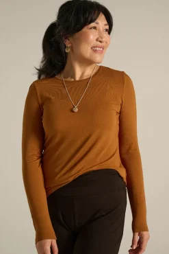 Long Sleeve Crew Neck - Ginger
