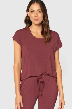 Lounge Tee - Burgundy