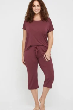 Lounge Tee - Burgundy