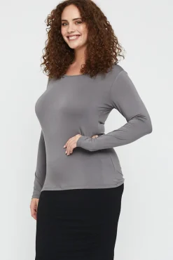 L/S Layering Top - Gull Grey