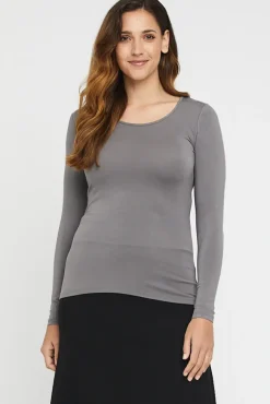 L/S Layering Top - Gull Grey