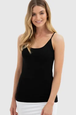 Lucia Bamboo Cami - Black