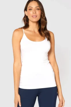 Lucia Bamboo Cami - White