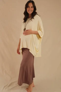 Mara Maternity Top - Vanilla