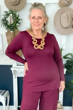 Margot Top - Burgundy