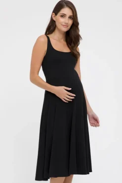 Melanie Maternity Dress - Black