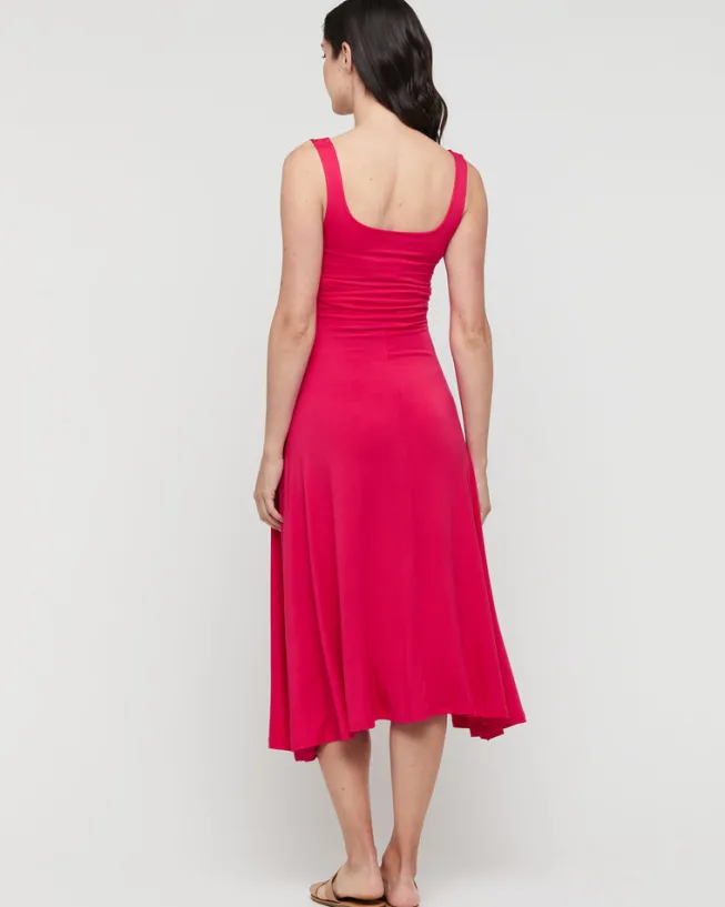 Melanie Maternity Dress - Magenta