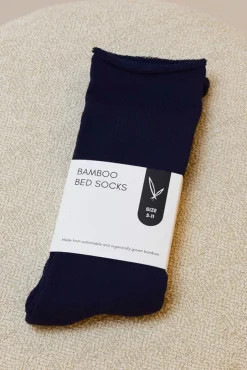 Men's Bamboo Bed Socks - Navy