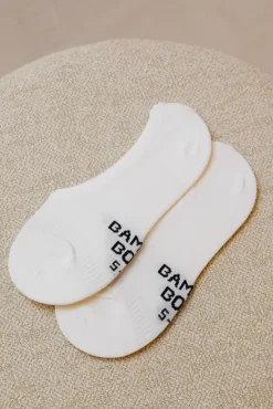 Men's Hidden Bamboo Socks 2 Pack - White